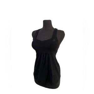 Push Up Lorna Jane Black Tank Top Sz Small